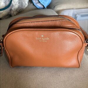 Kate Spade Tan Leather Crossbody Bag